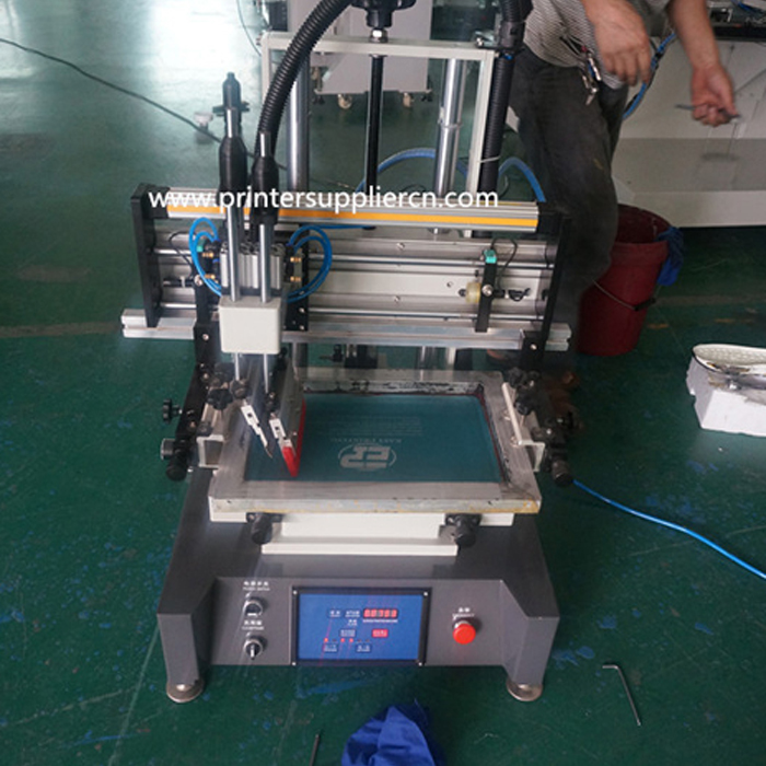 Mini flat screen printing machine factory