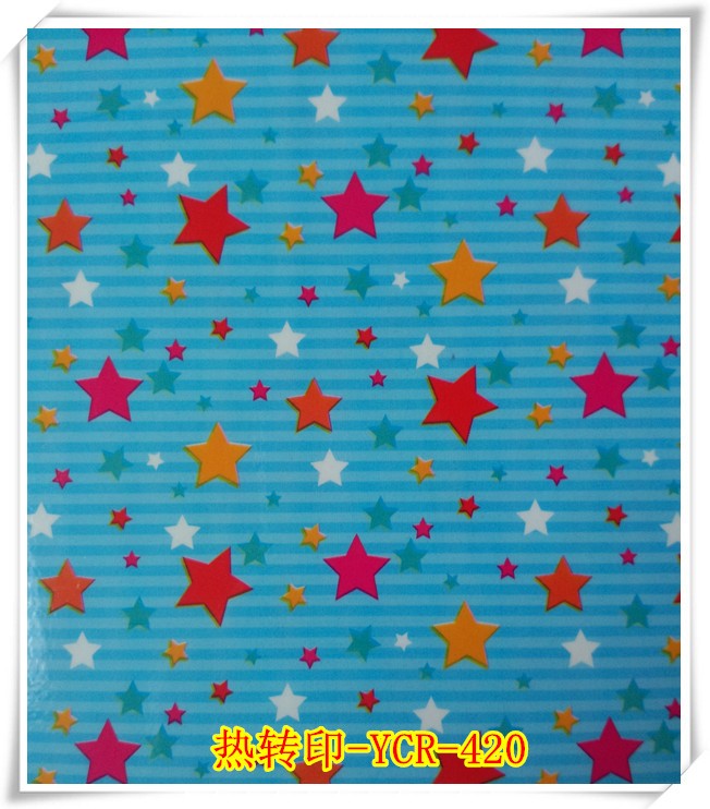 3D Vacuum Heat Transfer Film -Star Heart Design