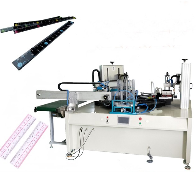 Automatic Two Colors Screen Printing Machine for Ruler Set