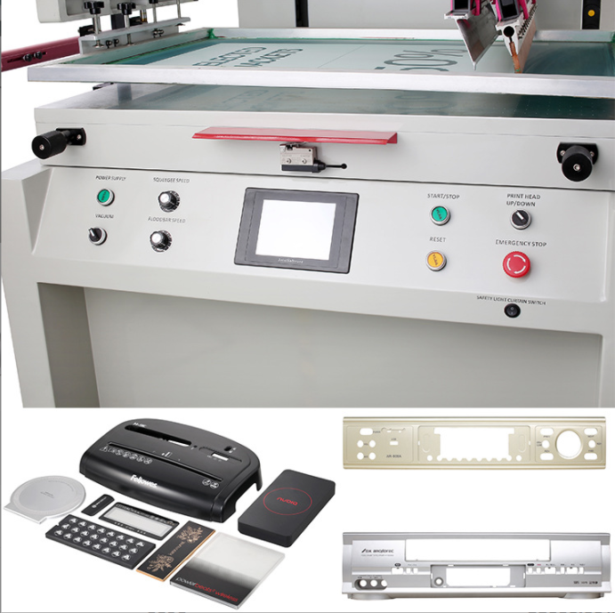 Electric Flat Screen Printers with Vacuum Table for Electronic Cover