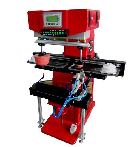 Two Color Shoe Heel Pad Printing Machine